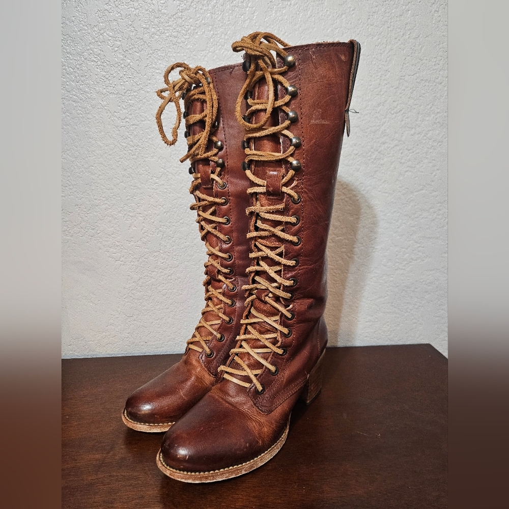 Freebird by Steven Grany Tall Lace-up Leather Boots